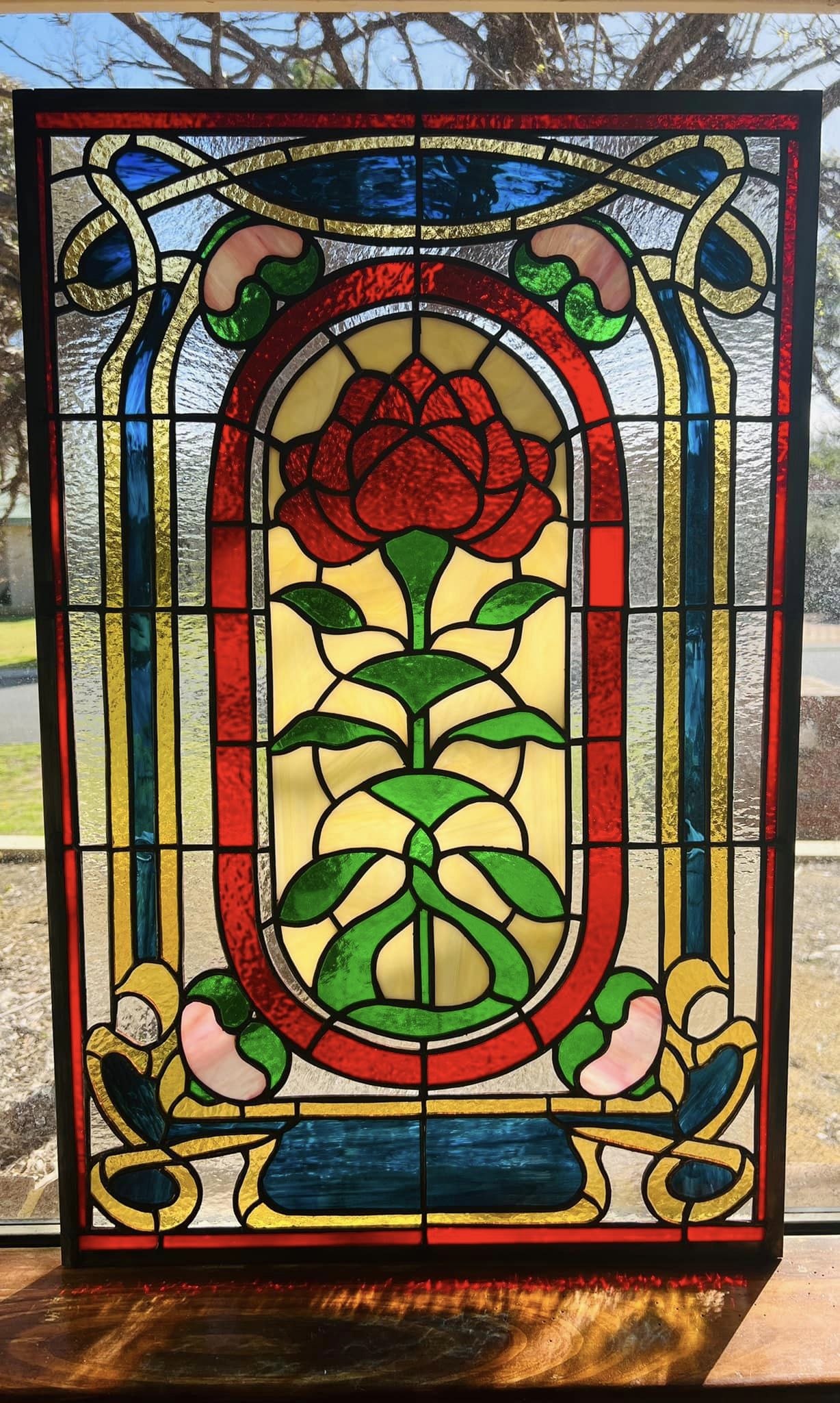 Stained Glass Rose - Stranger Things